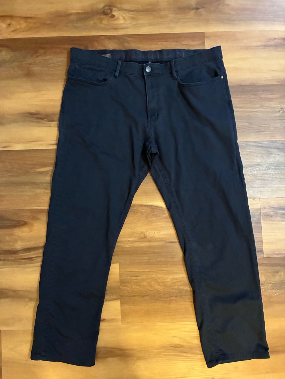 English Laundry Men's Navy 5-Pocket Tech Stretch Pants straight-leg. Sz 38x30 EU